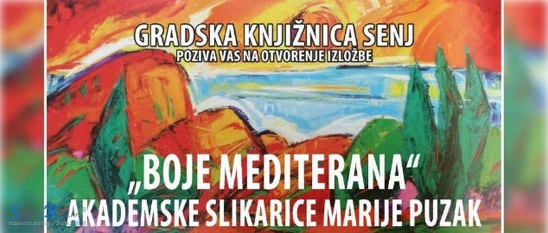 Izložba akademske slikarice Marije Puzak “Boje Mediterana” 