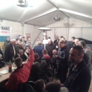 Biskup Ratko Perić pohodio branitelje koji prosvjeduju u Zagrebu 