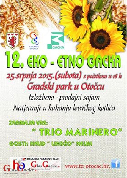 12. EKO ETNO GACKA - 25. srpnja u Otočcu