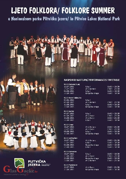 Ljeto folklora na Plitvičkima jezerima Ljeto folklora na Plitvičkima jezerima