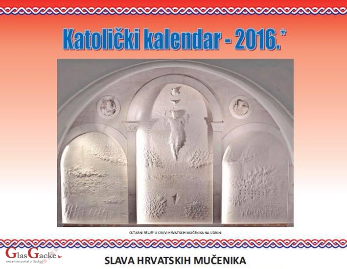 Slava hrvatskih mučenika - Katolički kalendar 2016.