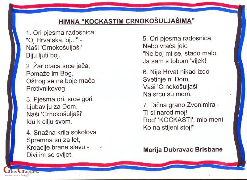 Kaćunko skladao pjesmu vatrenim Crnokošuljašima