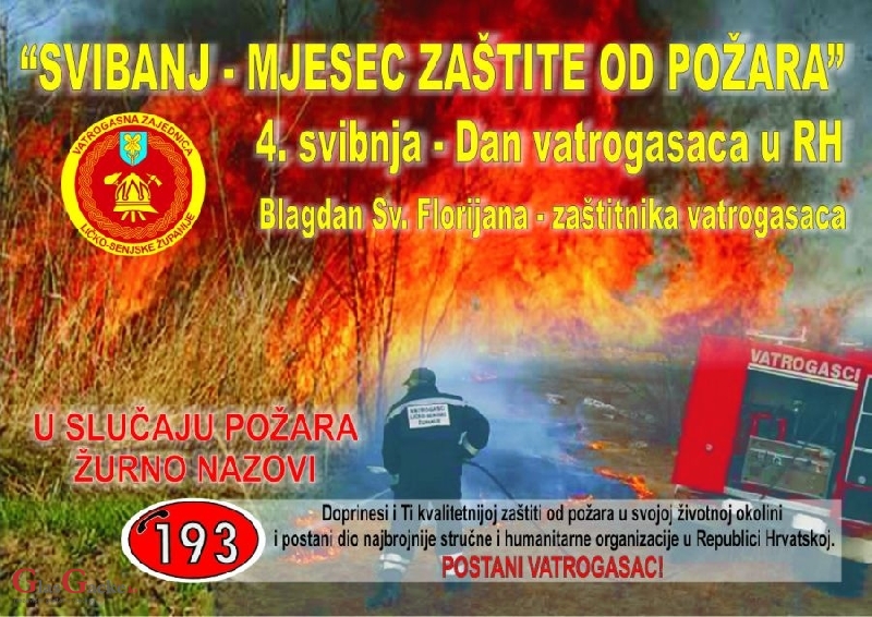 4.svibnja - Dana vatrogastva i blagdana sv. Florijana-zaštitnika vatrogasaca