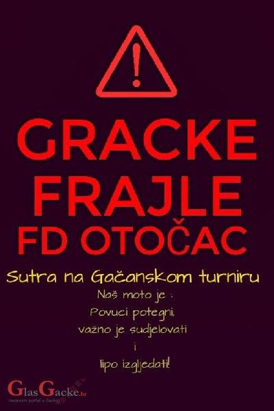 I Gacke frajle će danas potegnuti …