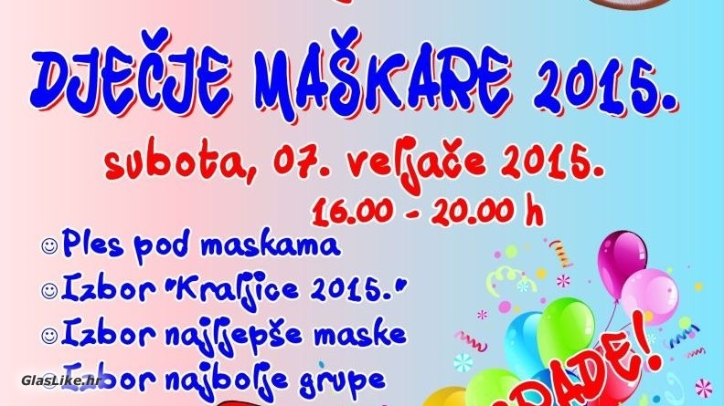 Gospić - Dječje Maškare 2015.