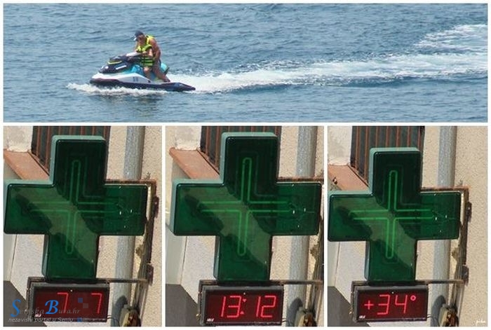 Senj jučer na +34*C 