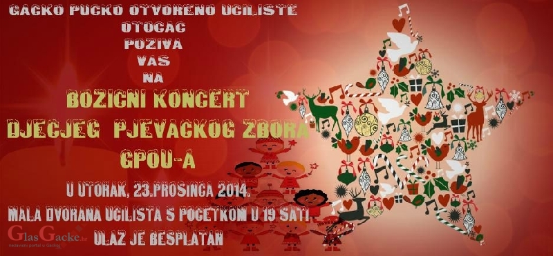 Dječji zbor GPOU-a priređuje koncert Dječji zbor GPOU-a priređuje koncert