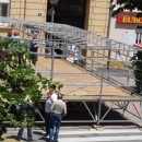 Montiranje pozornice za 16. Smotru folklora Otočac 2015.