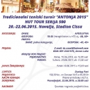 Tradicionalni teniski turnir Antonja 2015 - HUT TOUR SERIJA 500