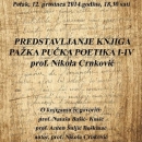 Predstavljanje knjiga Pažka pučka poetika I-IV