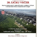 20. Lička večer u Zagrebu