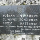 Sjećanje na poginule hrvatske vitezove Tomu, Petra i Matu
