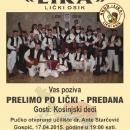 HKUD LIKA iz Ličkog Osika priređuje večer tradicije i folklora 