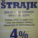 Štrajk prosvjetara u Otočcu se nastavlja....