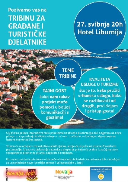 Tribina za građane i turističke djelatnike Tribina za građane i turističke djelatnike