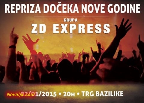 Večeras koncert ZD-EXPRESS u Novalji Večeras koncert ZD-EXPRESS u Novalji