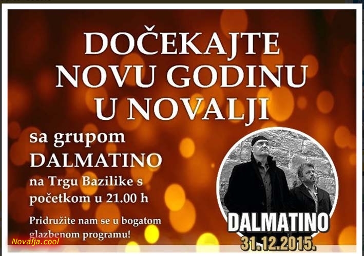 Doček Nove godine u Novalji i Dalmatino