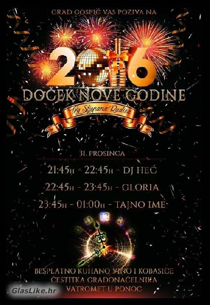 Doček Nove godine u Gospiću