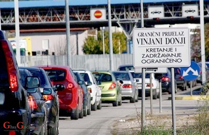 Zabrana prijelaza granice u Vinjanima Donjima