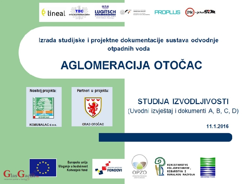 Održana prezentacija studijske dokumentacije projekta AGLOMERACIJA OTOČAC