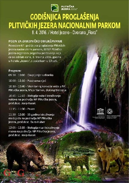 Program 67. obljetnice NP Plitvička jezera