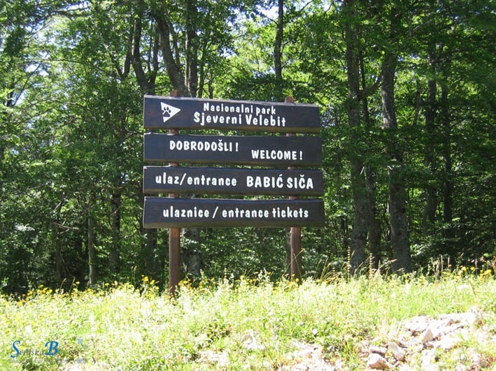 Otvorena Babić siča, ulaz u NP Sjeverni Velebit