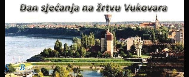 Obilježavanje pada Vukovara na platou ispred Gimnazije u Senju 