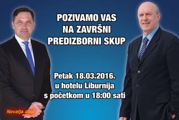 Završni predizborni skup HDZ-a i koalice 