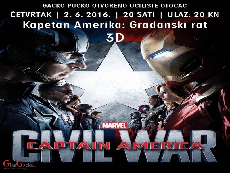 U KINU - Kapetan Amerika: Građanski rat