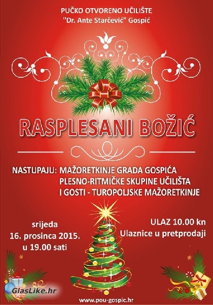 Rasplesani Božić s mažoretkinjama