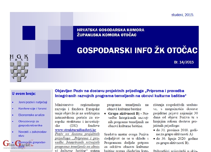 Gospodarski info - 14. broj Gospodarski info - 14. broj