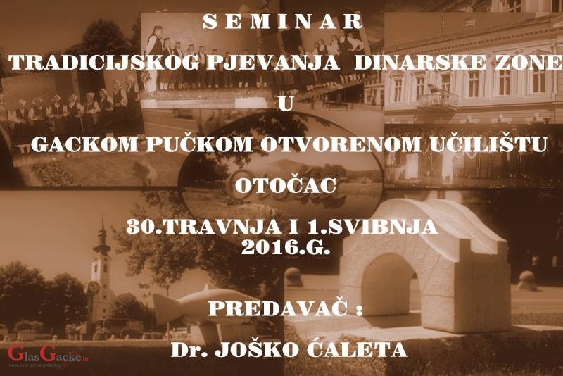 Seminar za voditelje i članove folklornih skupina u Otočcu Seminar za voditelje i članove folklornih skupina u Otočcu