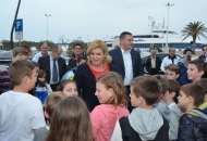 Predsjednica Kolinda Grabar Kitarović posjetila Novalju Predsjednica Kolinda Grabar Kitarović posjetila Novalju
