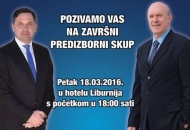 Završni predizborni skup HDZ-a i koalice 