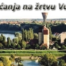 Obilježavanje pada Vukovara na platou ispred Gimnazije u Senju 