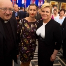Don Jure Ladišić na prijamu kod predsjednice Republike uz Dan državnosti 