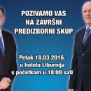Završni predizborni skup HDZ-a i koalice 