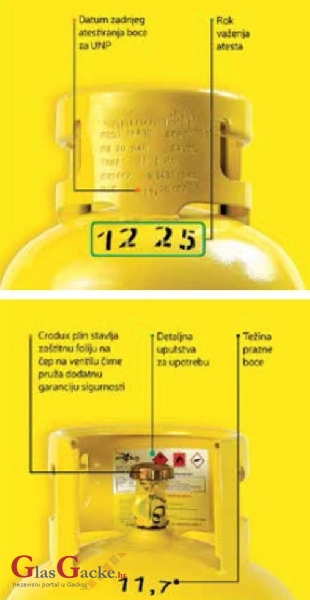 Opasne plinske boce - upozorava HGK