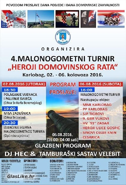 Proslava Oluje u Karlobagu