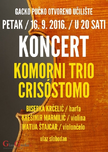 16. rujna koncert ozbiljne glazbe 16. rujna koncert ozbiljne glazbe
