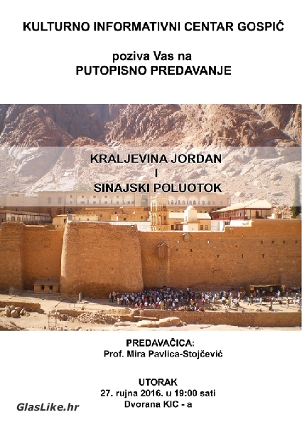 Kraljevina Jordan i Sinajski poluotok - putopisno predavanje