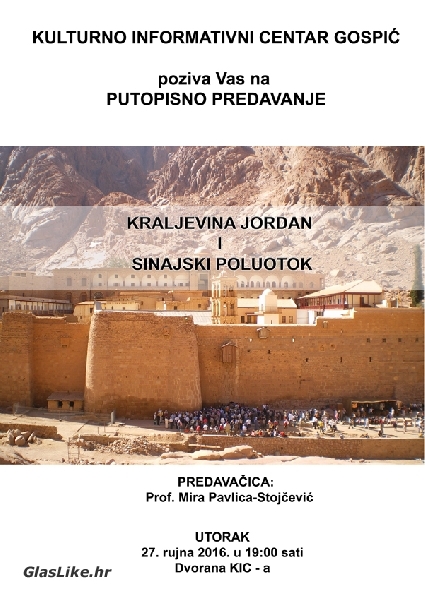 Kraljevina Jordan i Sinajski poluotok - putopisno predavanje Kraljevina Jordan i Sinajski poluotok - putopisno predavanje