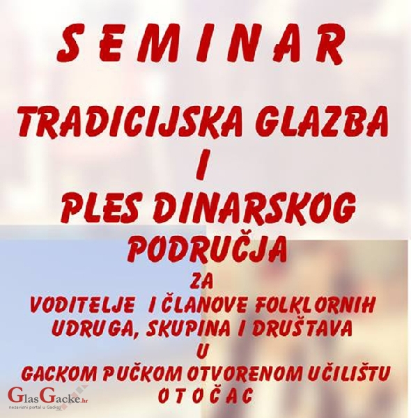 Seminar o dinarskoj pjesmi i plesu