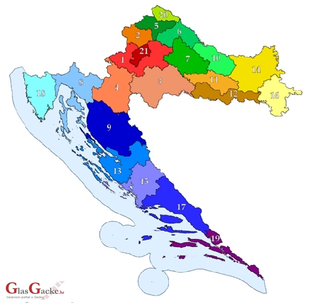 BDP po hrvatskim županijama