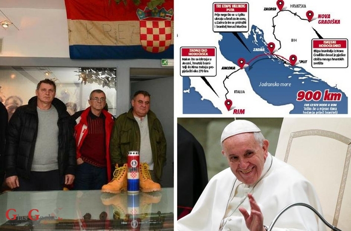 Branitelji-hodočasnici preko Krbave do Rima
