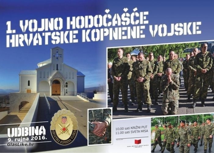 Prvo hodočašće Hrvatske kopnene vojske na Udbinu Prvo hodočašće Hrvatske kopnene vojske na Udbinu