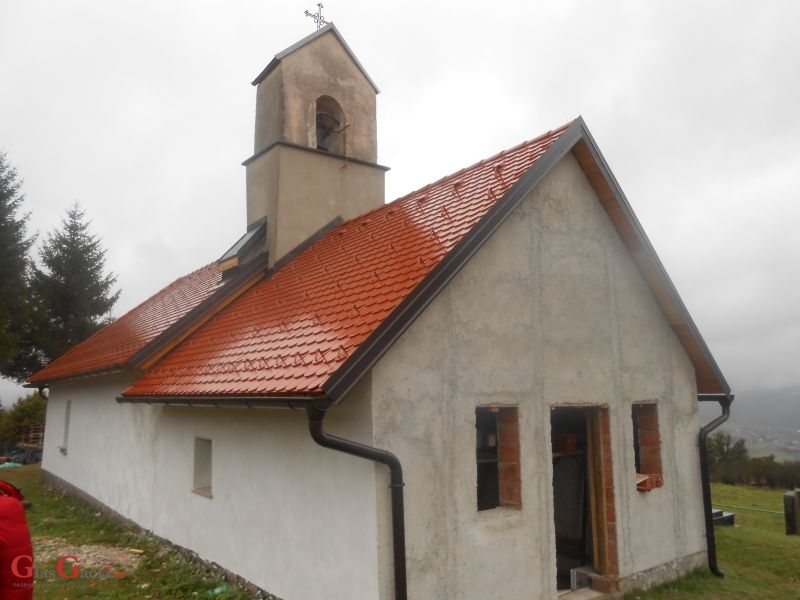Radovi na obnovi kapelice sv.Nediljice u Brinjskoj Kamenici 