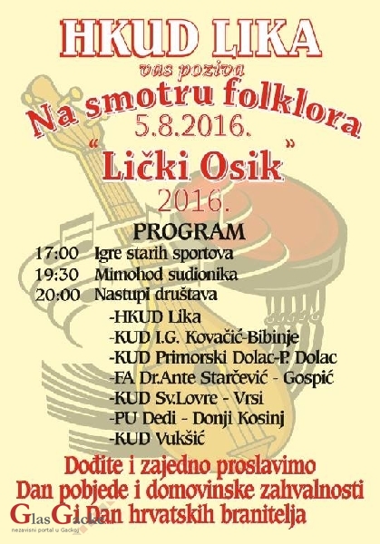 Smotra folklora za Oluju