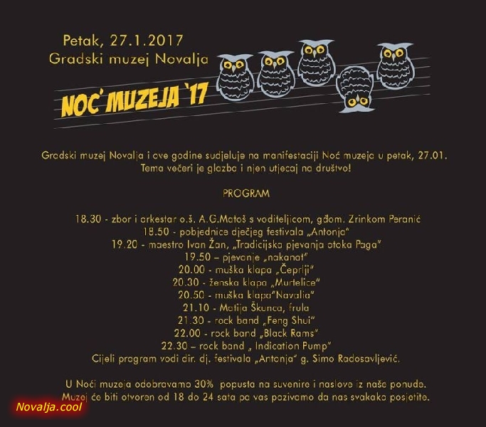 Noć muzeja u Novalji Noć muzeja u Novalji
