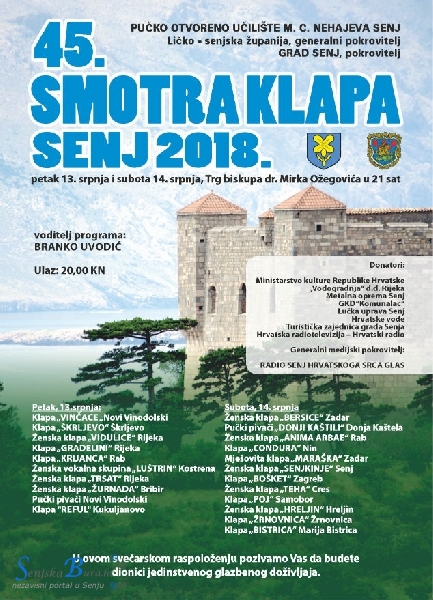 45. Smotra klapa Senj 45. Smotra klapa Senj